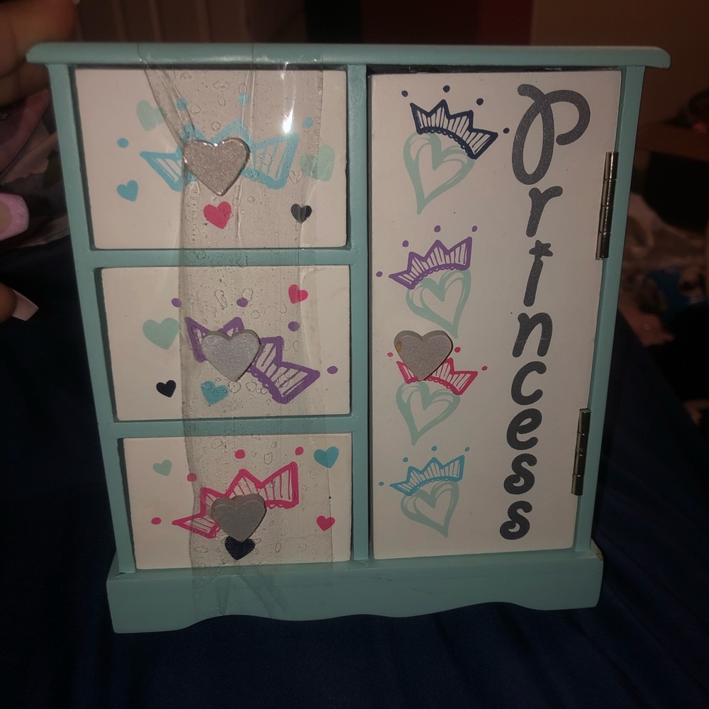 y2k jewelry box with necklace ring